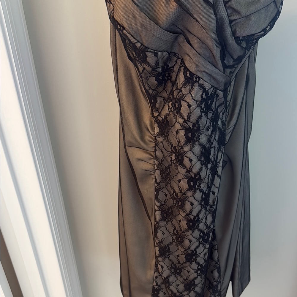 The Limited Black Satin Dress
